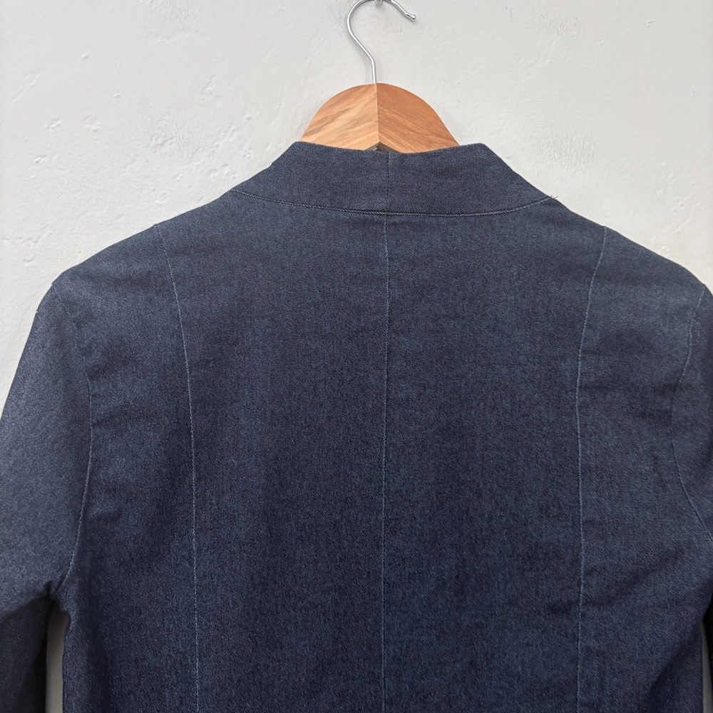 Porto Farallon Denim Style Chambray Jacket Women Size 1 (6 US) Blue New - Picture 10 of 13